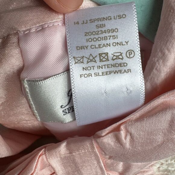 Janie and jack Pink Floral Sleeveless Dress with Bow 100% silk - Picture 5 of 6